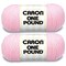 Caron One Pound Soft Pink Yarn - 2 Pack of 454g/16oz - Acrylic - 4 Medium (Worsted) - 812 Yards - Knitting/Crochet
